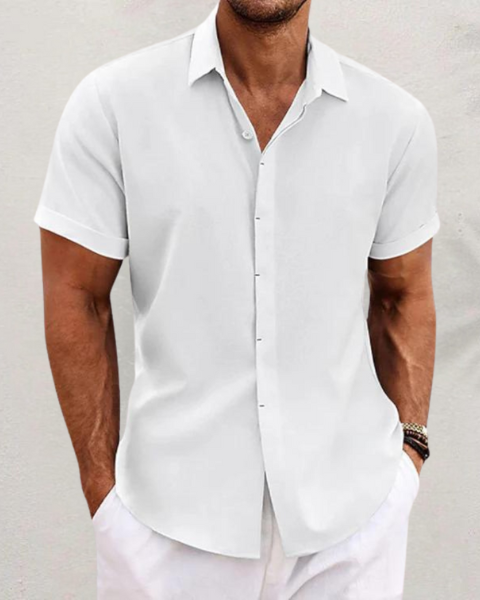Liam | Chemise Manche Courte Homme Texturée Élégante et Confortable 5