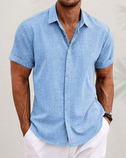 Liam | Chemise Manche Courte Homme Texturée Élégante et Confortable 6