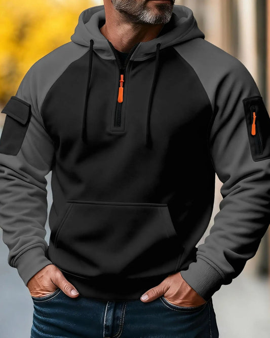 Jules | Pull Homme Cool avec Fermeture Éclair et Capuche Confortable