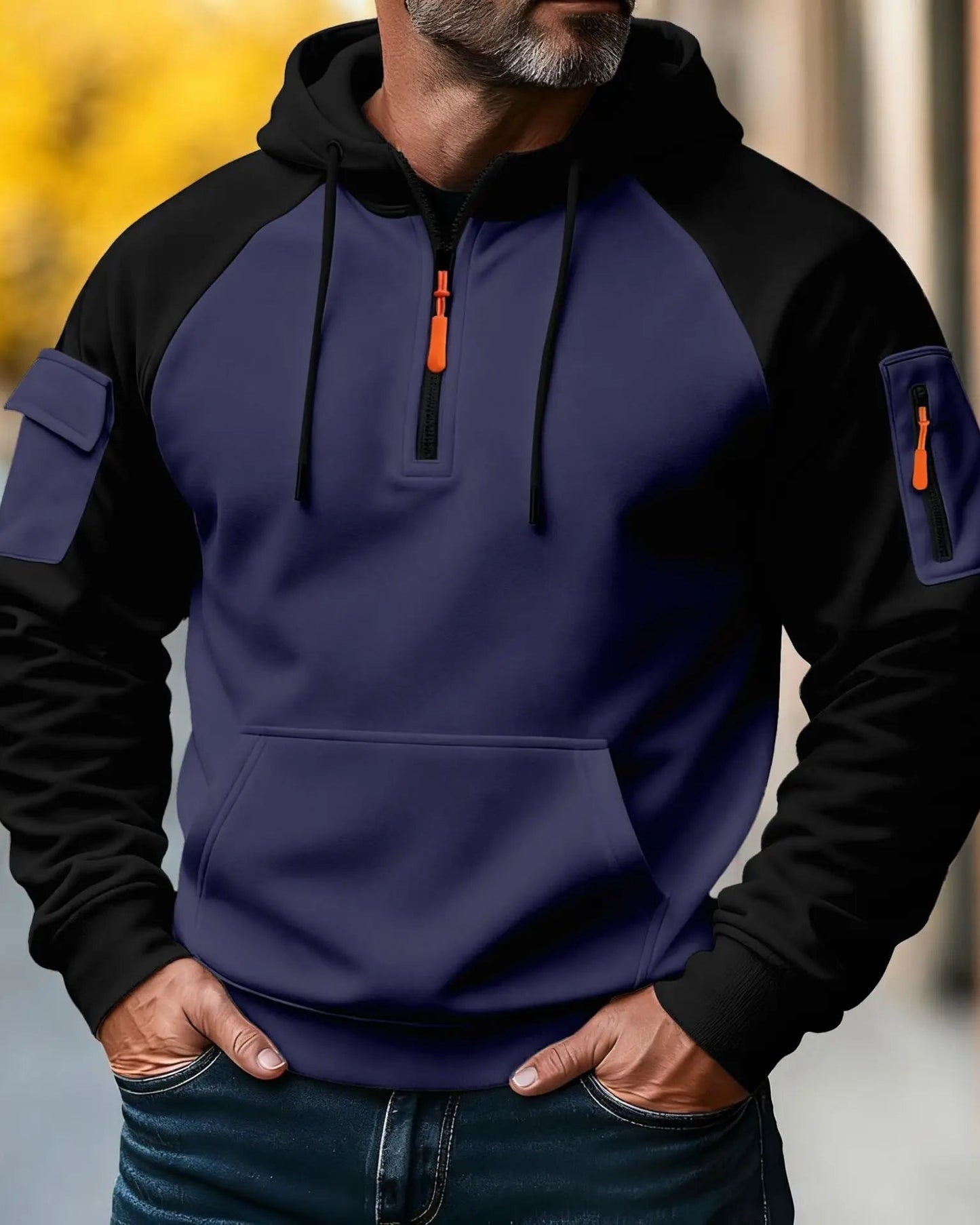 Jules | Pull Homme Cool avec Fermeture Éclair et Capuche Confortable