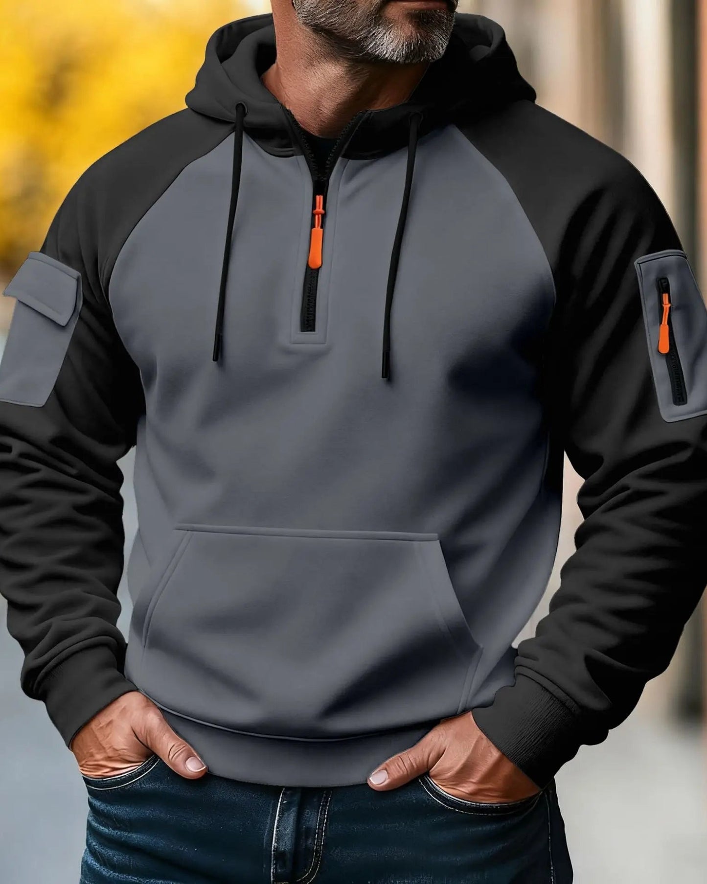 Jules | Pull Homme Cool avec Fermeture Éclair et Capuche Confortable