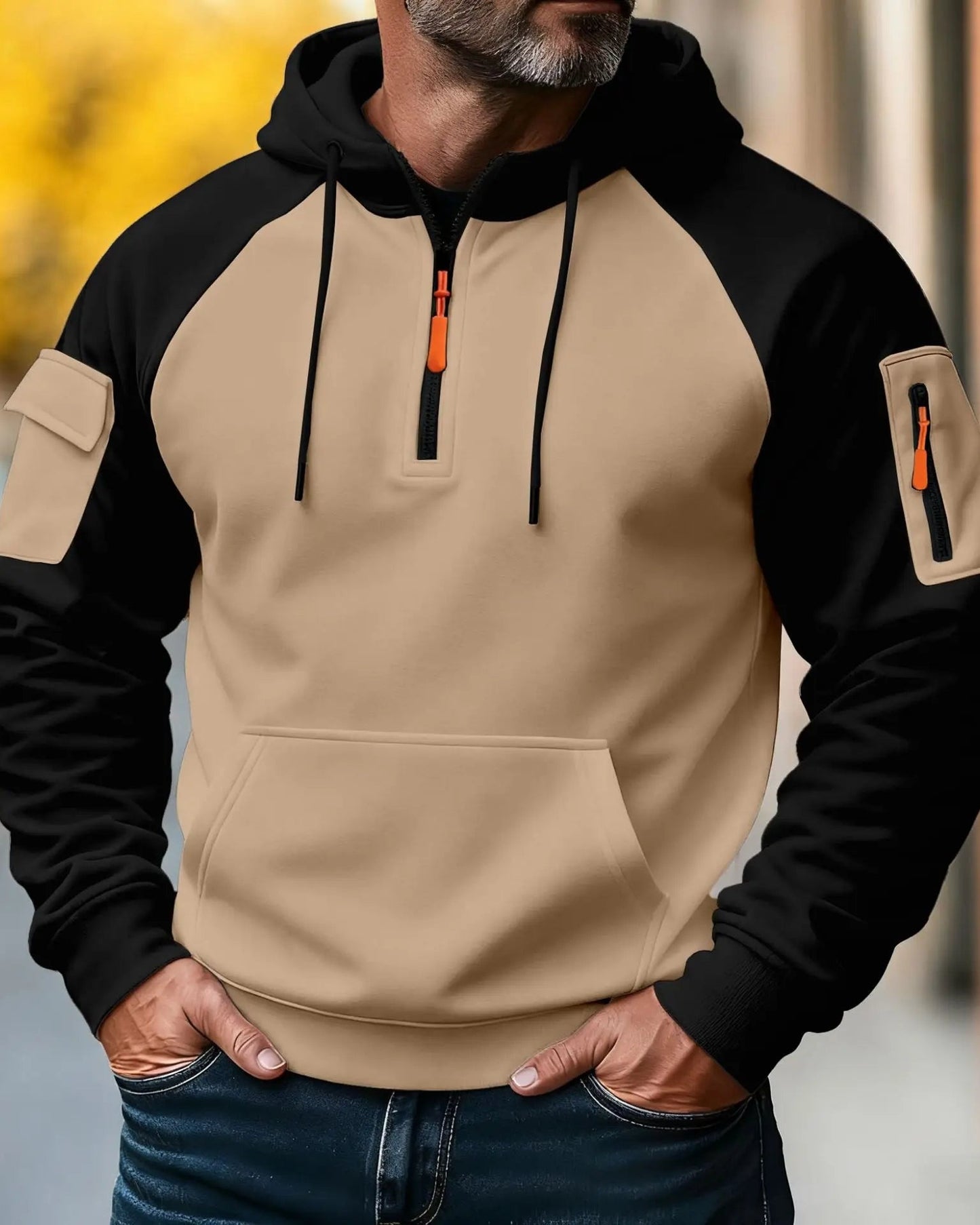 Jules | Pull Homme Cool avec Fermeture Éclair et Capuche Confortable