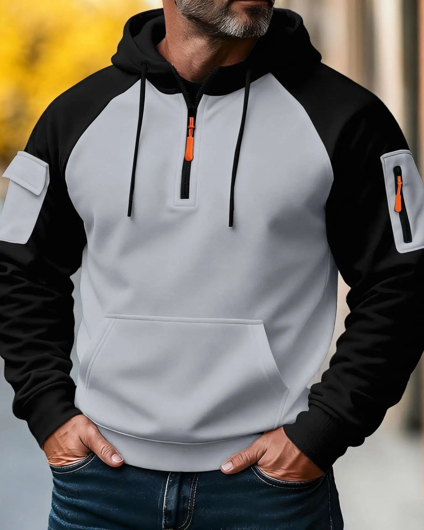 Jules | Pull Homme Cool avec Fermeture Éclair et Capuche Confortable