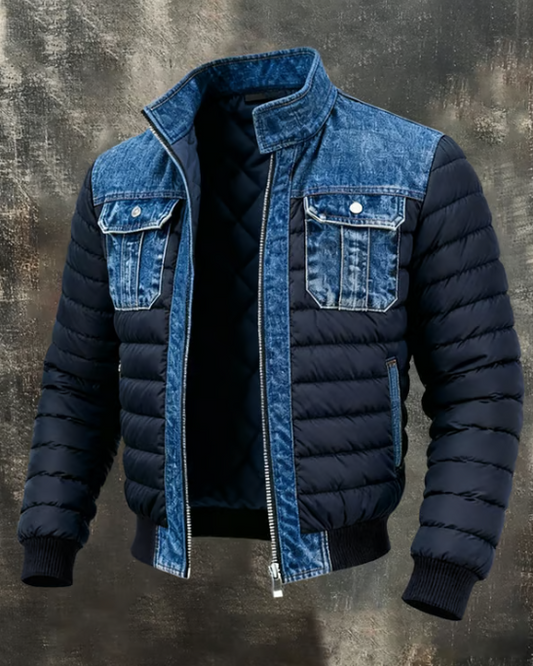 Liam | Veste en Jean Homme Doublée Style Décontracté pour Temps Froid 0