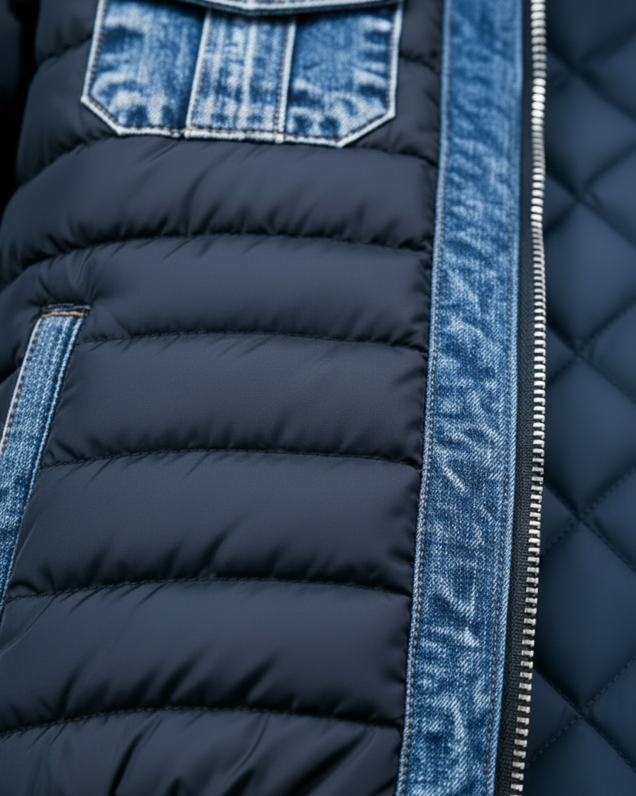 Liam | Veste en Jean Homme Doublée Style Décontracté pour Temps Froid 1