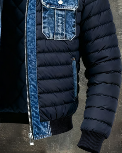 Liam | Veste en Jean Homme Doublée Style Décontracté pour Temps Froid 4