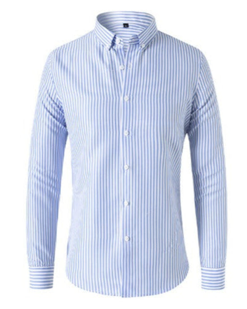 Lucas | Chemise Pour Hommes Élégante à Rayures Pour Un Style Sophistiqué 1
