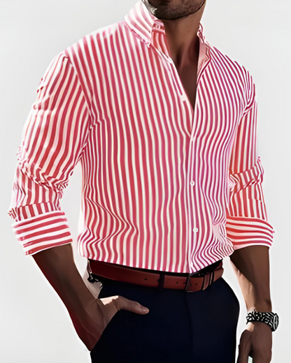 Lucas | Chemise Pour Hommes Élégante à Rayures Pour Un Style Sophistiqué 5