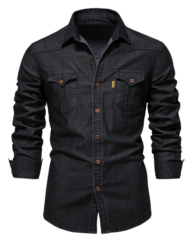 Lucas | Chemise Pour Hommes En Denim Classique Durable Et Confortable 0