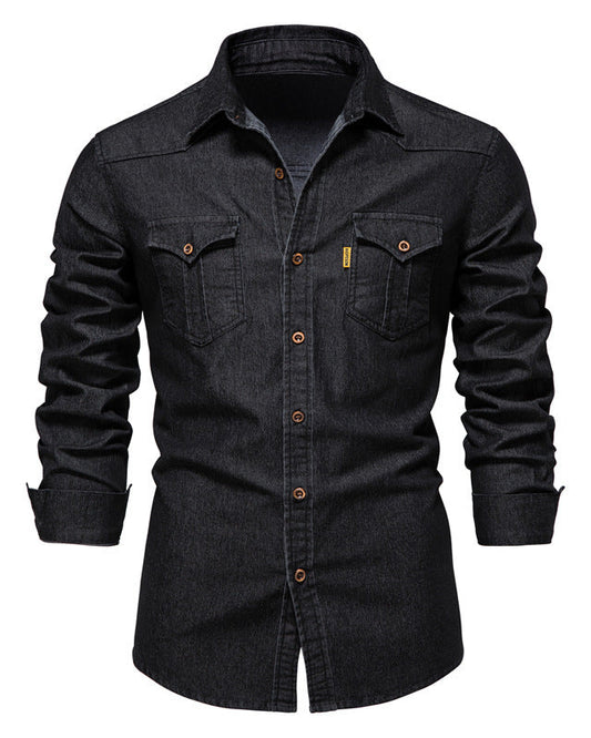 Lucas | Chemise Pour Hommes En Denim Classique Durable Et Confortable 0