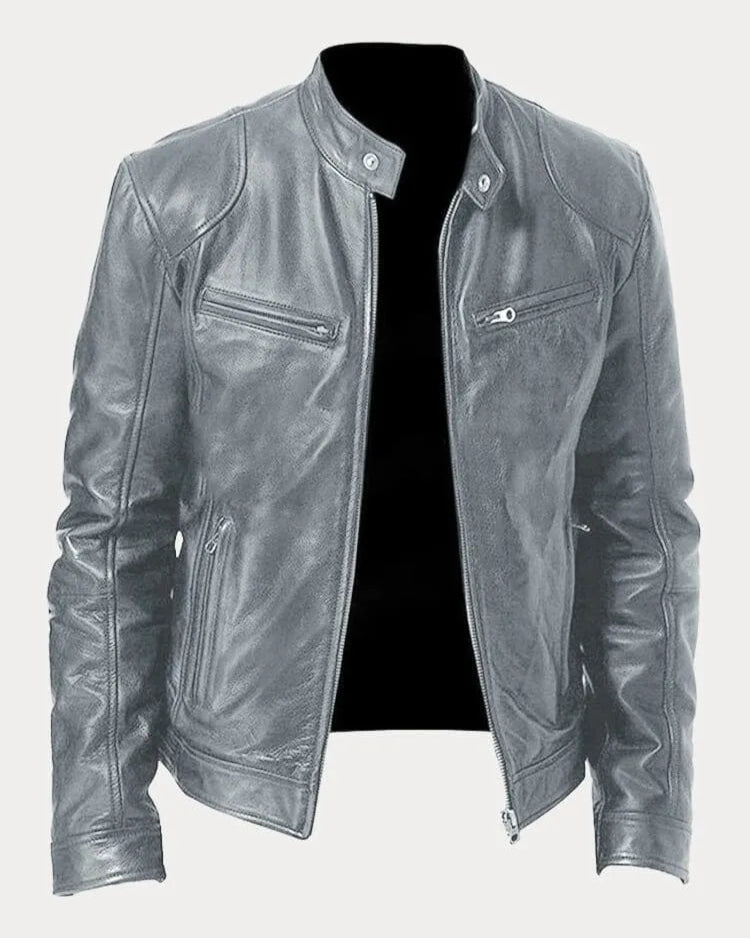 Lucas | Veste en cuir homme élégante pour un style intemporel et décontracté 2