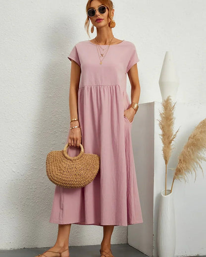 Manon | Robe Longue Élégante en Coton Léger pour Femme 8