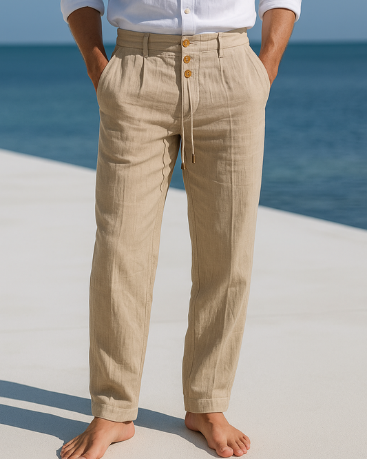 Noah | Pantalon Chino Homme Décontracté en Coton Élégant pour Été 0