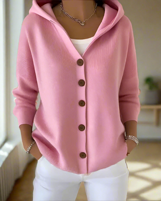 Nylah | Gilet Long Femme à Capuche Élégant et Pratique pour un Style Décontracté 0