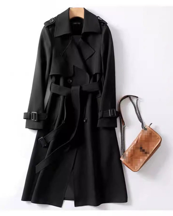 Mélanie | Manteau Long Femme Élégant et Moderne Trench Respirant Automne-Hiver