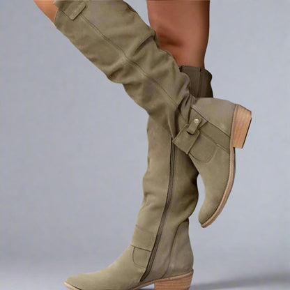 Brigitte | Élégantes Bottes Femme en Cuir PU pour un Style Raffiné