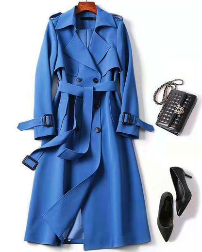 Mélanie | Manteau Long Femme Élégant et Moderne Trench Respirant Automne-Hiver