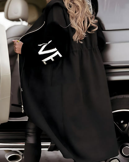 Sophie | Veste Femme Élégante à Manches Tricotées avec Capuche 4