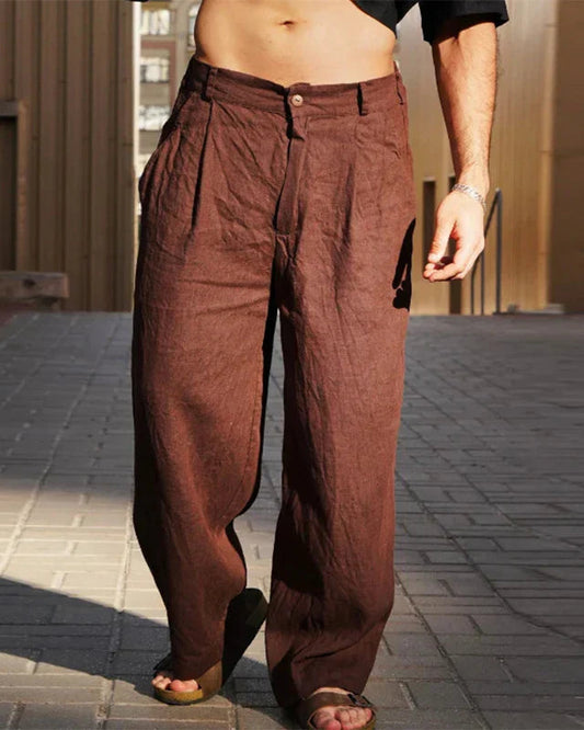 Thierry | Pantalon Lin Homme Chic et Confortable pour Été 0