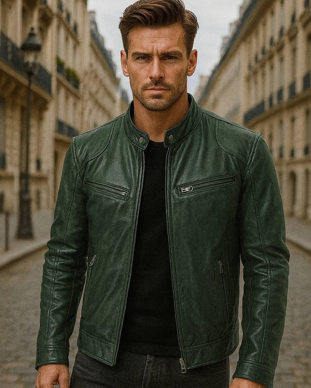 Jules | Veste en Cuir Homme pour un Style Intemporel et Décontracté